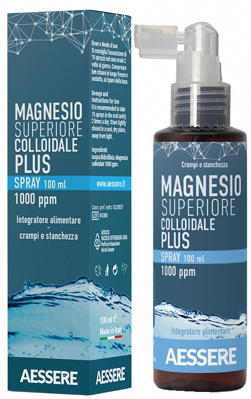 Magnesio superiore colloidale plus spray 1000 ppm 100 ml