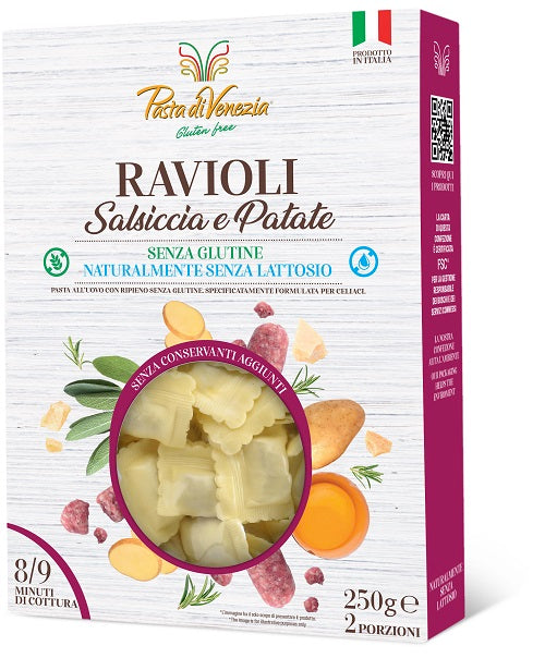 Pasta venezia ravioli salsiccia patate senza glutine stab 250 g