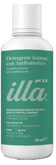 Illa detergente intimo antibatterico ph 3,5 500 ml