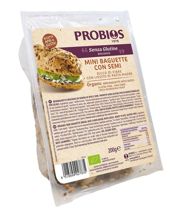 Probios mini baguette semi 2 pezzi da 100 g