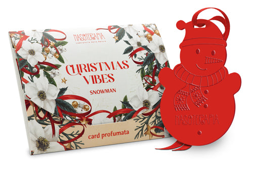 Nasoterapia card profumata singola snowman