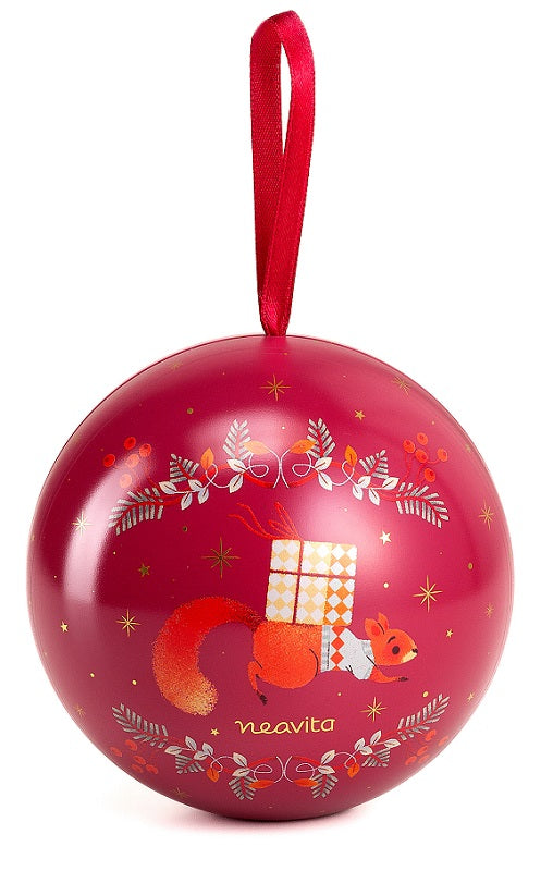 Neavita infuso mandorle caramellate filtroscrigno in palla di natale 8 filtri da 3,5 g