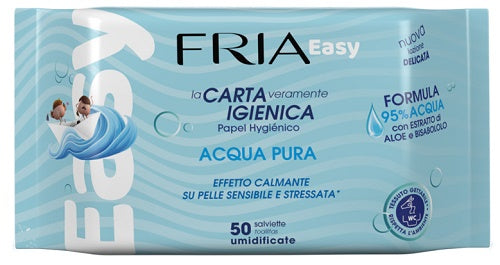 Fria easy carta igienica acqua pura effetto calmante 50 salviette