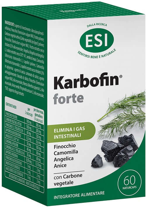 Esi karbofin forte 60 naturcaps
