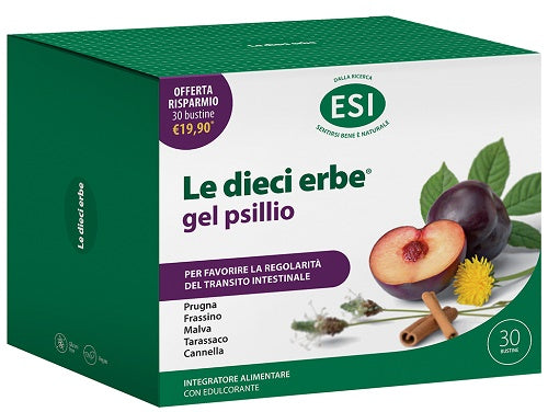 Esi le dieci erbe gel psillio 30 bustine