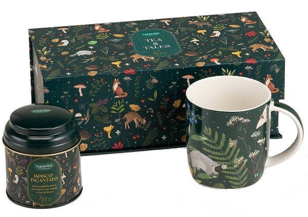 Neavita cofanetto rettangolare infuso bosco incantato 6 filtri + mug 350 ml