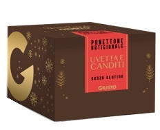 Giusto senza glutine panettone artigianale con uvetta e canditi di arancia 600 g