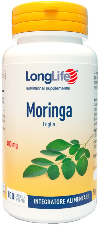 Longlife moringa 400mg 100 capsule