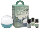 Purae kit home forest diffusore piper agave 2 olii essenziali bio + 1 olio essenziale 5 ml