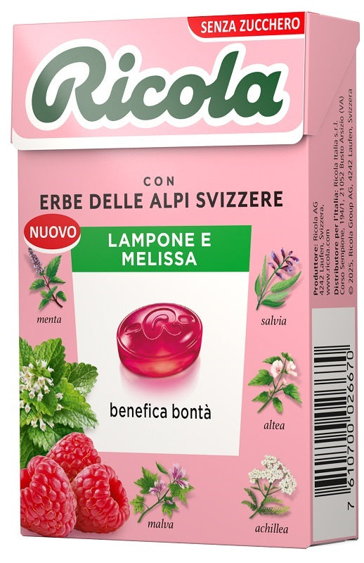 Ricola lampone & melissa 50 g