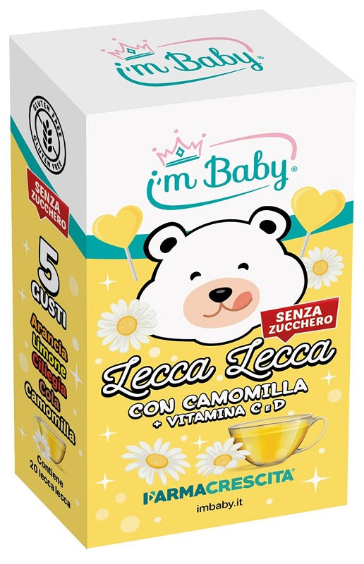 Imbaby lecca lecca camomilla + vitamina c d 20 pezzi