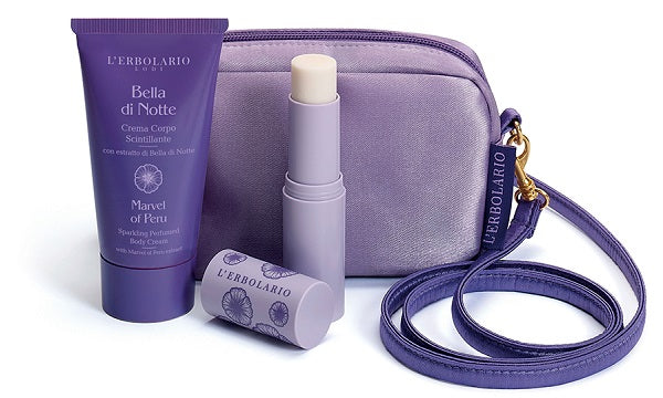 L'ERBOLARIO - Bella di notte mini beauty bag serata scintillante edizione limitata 1 crema corpo scintillante 75 ml + 1 burrocacao