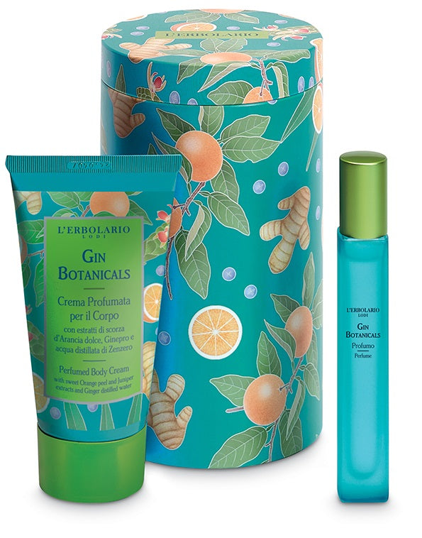 L'ERBOLARIO - Gin botanicals beauty box rizomi di zenzero edizione limitata 1 crema profumata corpo 75 ml + 1 profumo 10 ml