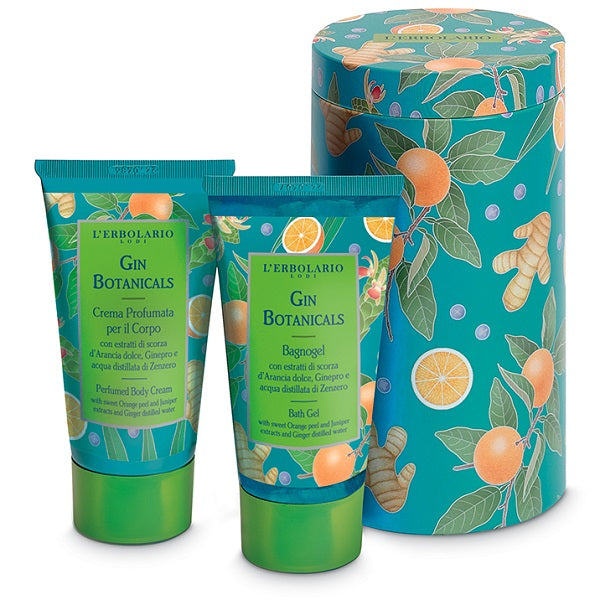 L'ERBOLARIO - Gin botanicals beauty box scorze d'arancia edizione limitata 1 crema profumata corpo 75 ml + 1 bagnogel 75 ml
