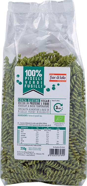 Fusilli di piselli bio 250 g