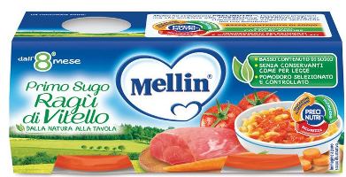 Mellin primosugo veal ragout 2 jars of 80 g