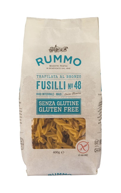 Rummo fusilli n48 de arroz integral y maíz 400 g