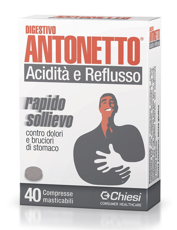 Digestivo antonetto acidita' e reflusso 40 compresse masticabili