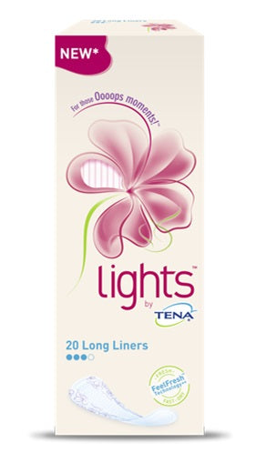 Salvaslip per incontinenza piccole perdite lights by tena long 20 pezzi