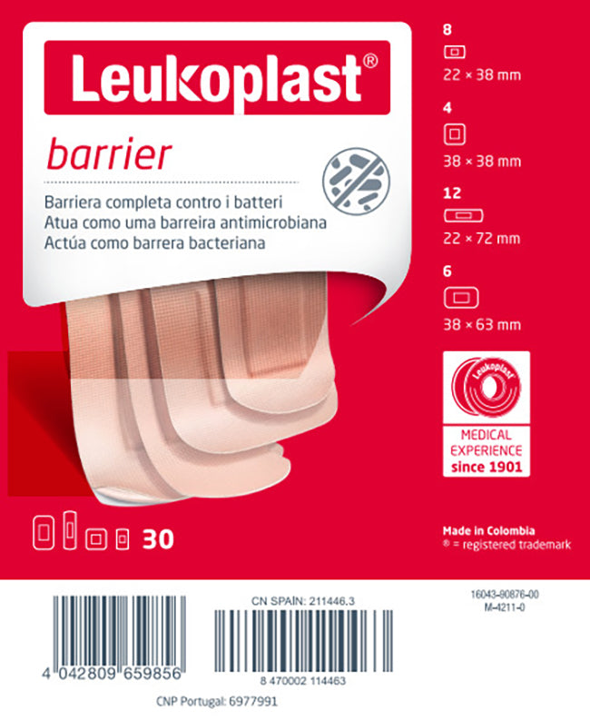 Leukoplast barrier 30 pezzi assortiti