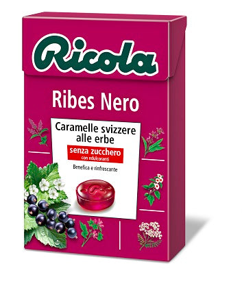 Ricola blackcurrant sugar free 50 g