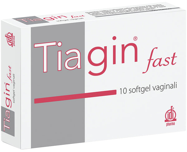 Tiagin fast 10 cápsulas vaginales blandas