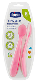 CHICCO - cucchiaio silicone femminile bi pack 6m+