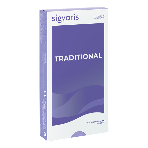 Sigvaris tradicional 504 ccl2 largo izquierdo medias individuales beige m plus