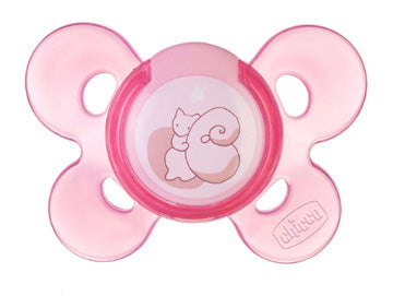 Chicco comfort girl silicone pacifier 0-6 months 1 piece