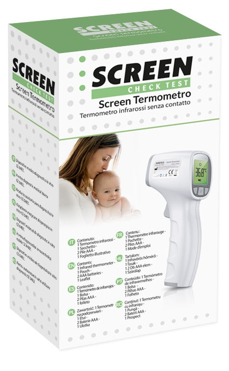 Termometro a infrarossi senza contatto screen