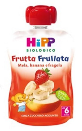 Hipp organic fruit puree apple banana strawberry 90 g