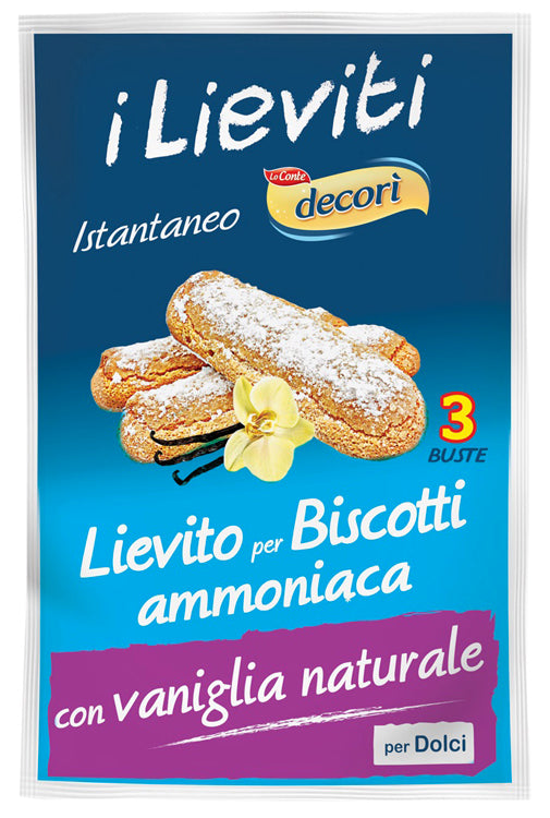 Ipafood lievito per biscotti ammoniaca senza glutine 3 x 8 g