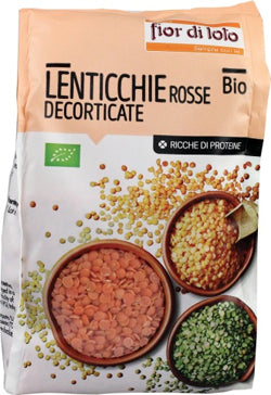 Lentejas rojas pequeñas ecológicas 400 g