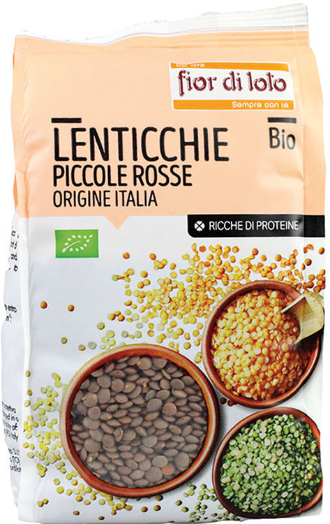 Lenticchie piccole rosse italia bio 400 g