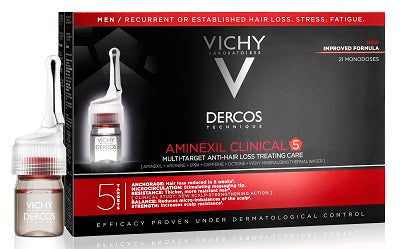 VICHY - Dercos - Aminexil Trattamento Anticaduta Uomo 21 Fiale x 6ml