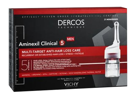 VICHY - Dercos - Aminexil Trattamento Anticaduta Uomo 42 Fiale x 6ml