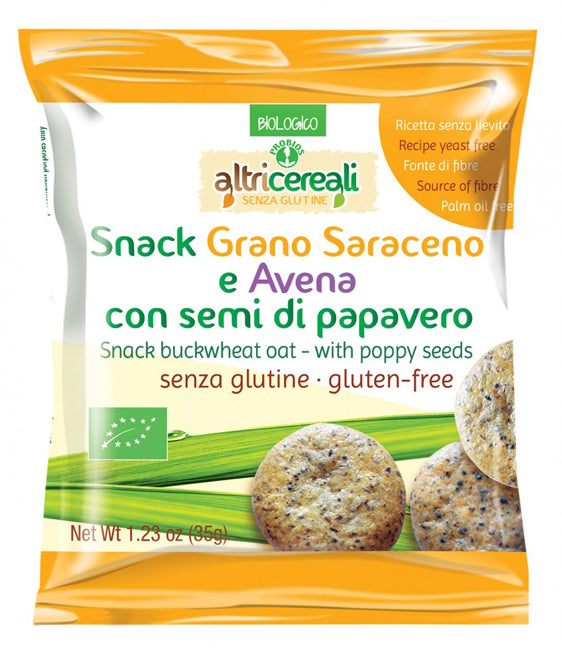 Altricereali snack de trigo sarraceno y avena con semillas de amapola 35 g