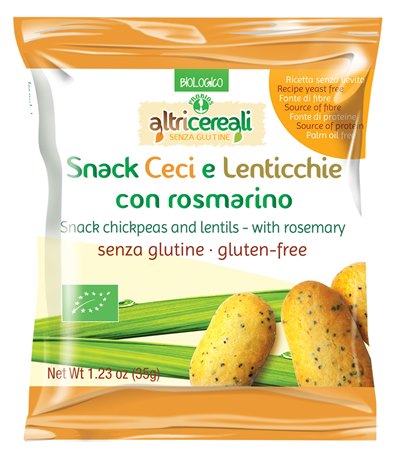 Altricereali snack de garbanzos y lentejas al romero 35 g