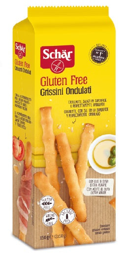 Schar grissini ondulati salati in superficie 3 porzioni da 50 g