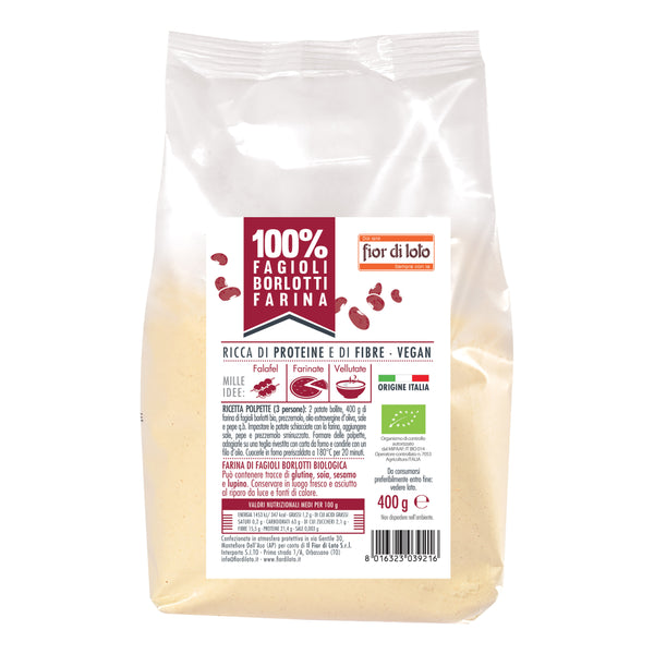 Farina di fagioli borlotti bio 400 g