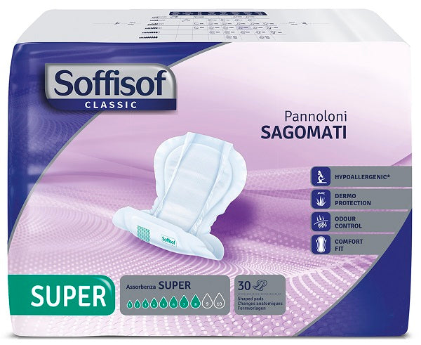 Pannolone soffisof classic sagomato super 30 pezzi