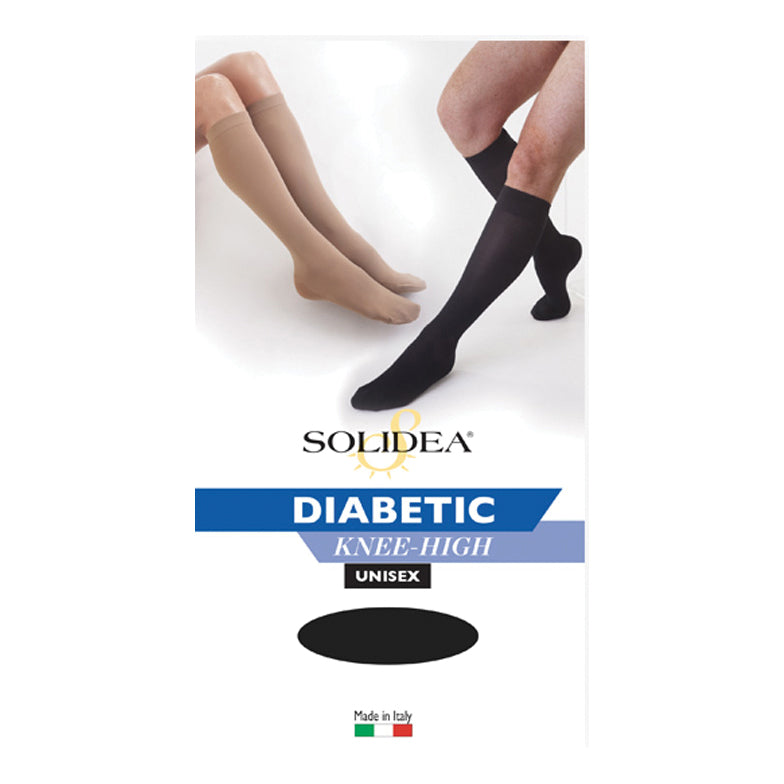 Diabetic knee-high bianco 3-l