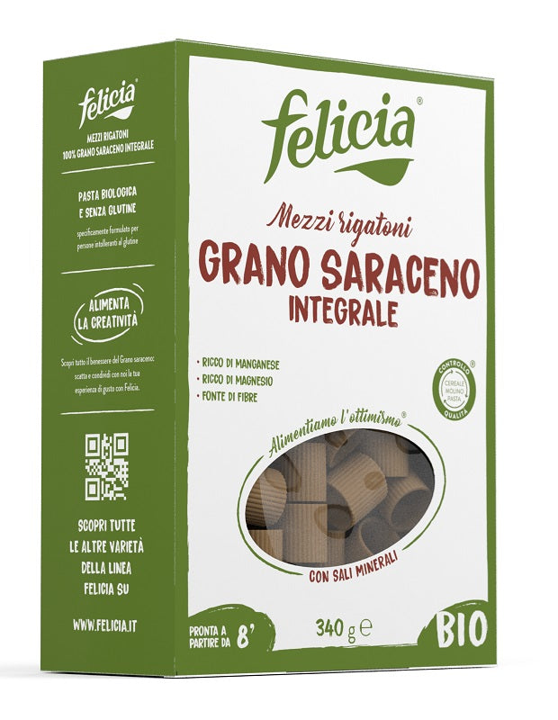 Felicia bio saraceno mezzi rigatoni 340 g