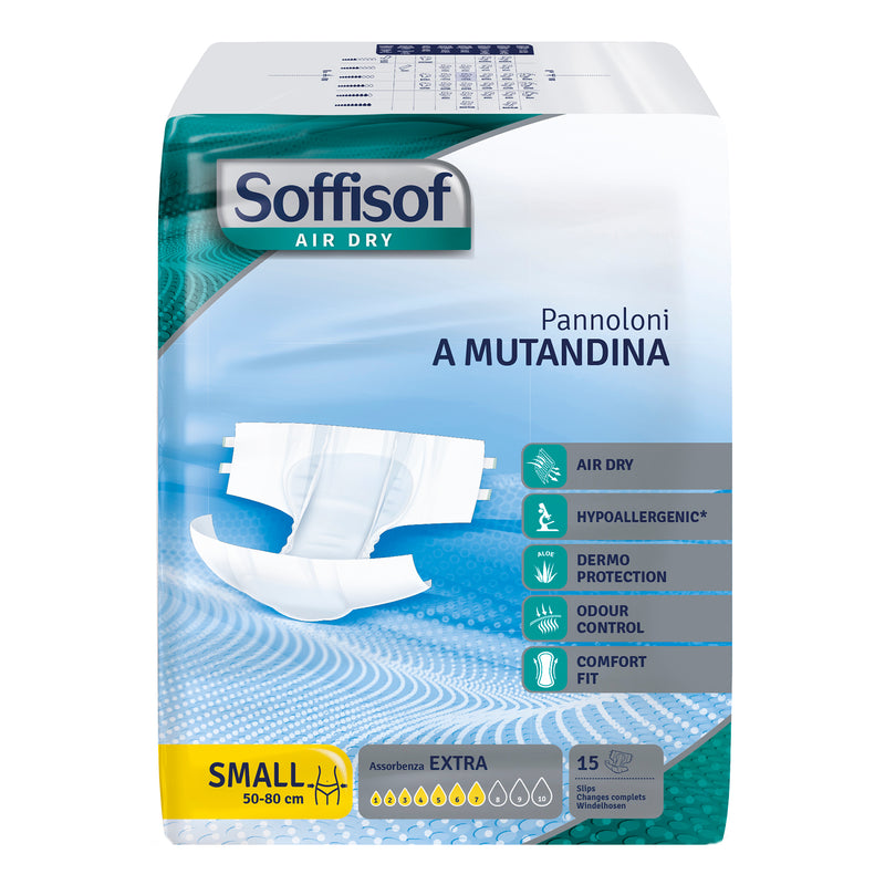 Pannolino mutandina air dry soffisof extra s 15 pezzi