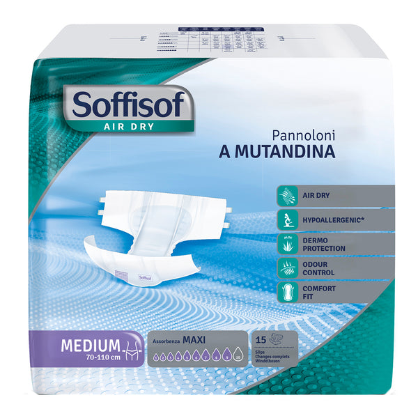 Soffisof maxi m air dry panty diaper 15 pieces