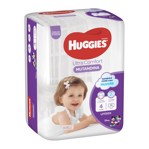 Huggies diaper pant base 4 15 pezzi