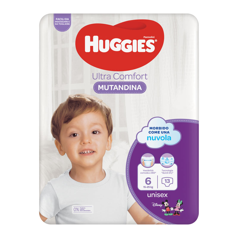 Huggies diaper pant base 6 13 pezzi