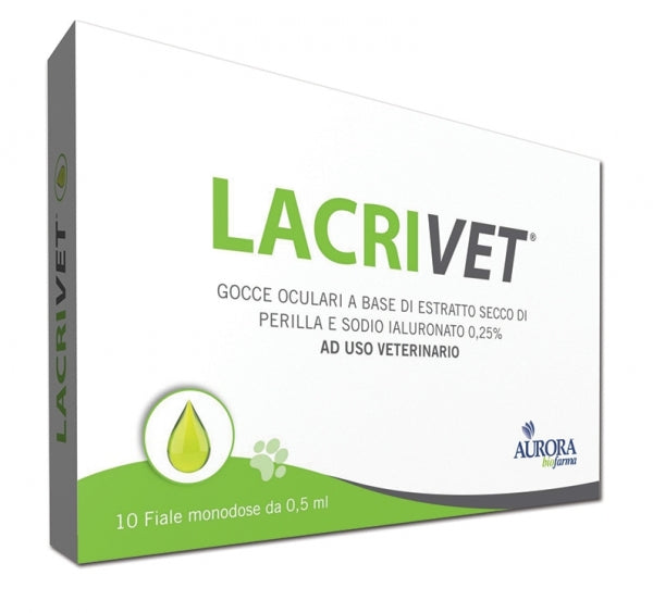 Lacrivet eye drops strip 10 vials 0.5 ml