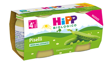 Hipp organic homogenized peas 2x80 g