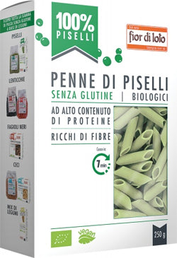 Penne piselli verdi senza glutine 250 g